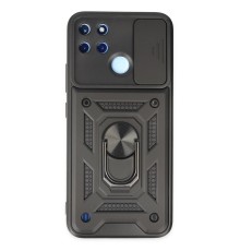 Realme C25Y Kılıf Pars Lens Yüzüklü Silikon - Siyah