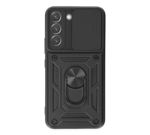 Samsung Galaxy S22 Kılıf Pars Lens Yüzüklü Silikon - Siyah Samsung Galaxy S22 Kılıf Pars Lens Yüzüklü Silikon - Siyah