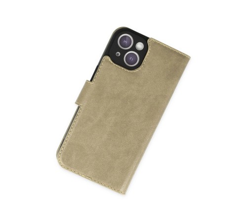 iPhone 14 Kılıf Trend S Plus Kapaklı Kılıf - Gold iPhone 14 Kılıf Trend S Plus Kapaklı Kılıf - Gold