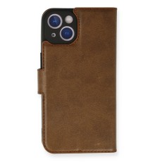 iPhone 14 Kılıf Trend S Plus Kapaklı Kılıf - Taba