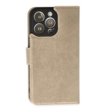 iPhone 14 Pro Max Kılıf Trend S Plus Kapaklı Kılıf - Gold