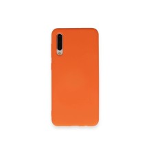 Samsung Galaxy A70 Kılıf Nano içi Kadife Silikon - Turuncu
