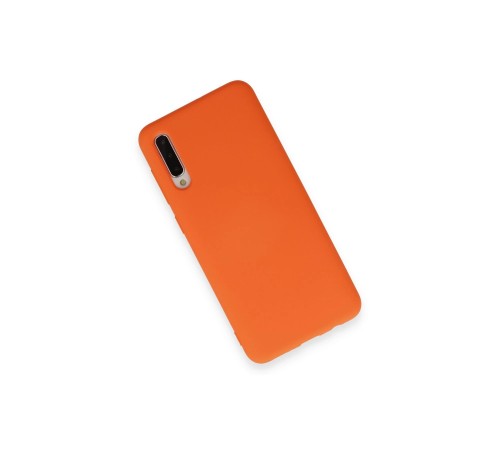 Samsung Galaxy A70 Kılıf Nano içi Kadife Silikon - Turuncu Samsung Galaxy A70 Kılıf Nano içi Kadife Silikon - Turuncu