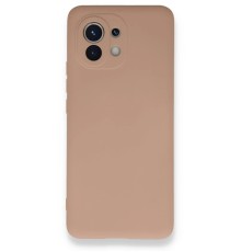 Xiaomi Mi 11 Kılıf Nano içi Kadife Silikon - Pudra