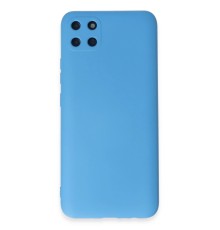 Realme C11 Kılıf Nano içi Kadife Silikon - Mavi