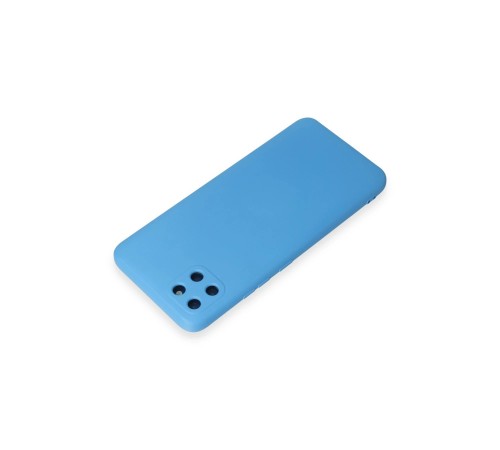 Realme C11 Kılıf Nano içi Kadife Silikon - Mavi Realme C11 Kılıf Nano içi Kadife Silikon - Mavi