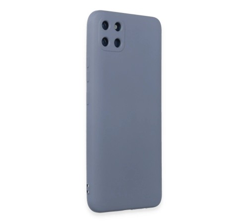 Realme C11 Kılıf Nano içi Kadife Silikon - Gri Realme C11 Kılıf Nano içi Kadife Silikon - Gri