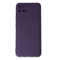 Realme C11 Kılıf Nano içi Kadife Silikon - Mor