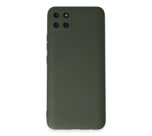 Realme C11 Kılıf Nano içi Kadife Silikon - Koyu Yeşil Realme C11 Kılıf Nano içi Kadife Silikon - Koyu Yeşil