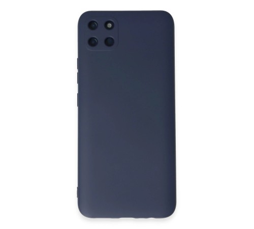 Realme C11 Kılıf Nano içi Kadife Silikon - Lacivert Realme C11 Kılıf Nano içi Kadife Silikon - Lacivert