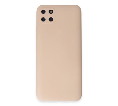 Realme C11 Kılıf Nano içi Kadife Silikon - Pudra