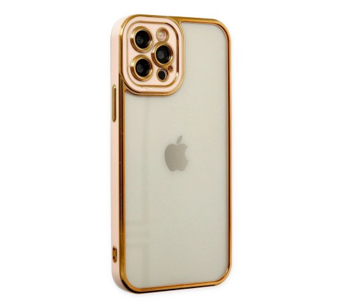 iPhone 12 Pro Kılıf Liva Lens Silikon - Rose iPhone 12 Pro Kılıf Liva Lens Silikon - Rose