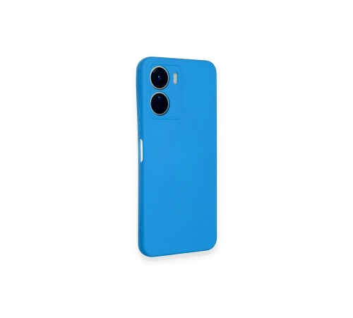 Vivo Y16 Kılıf Nano içi Kadife Silikon - Mavi Vivo Y16 Kılıf Nano içi Kadife Silikon - Mavi