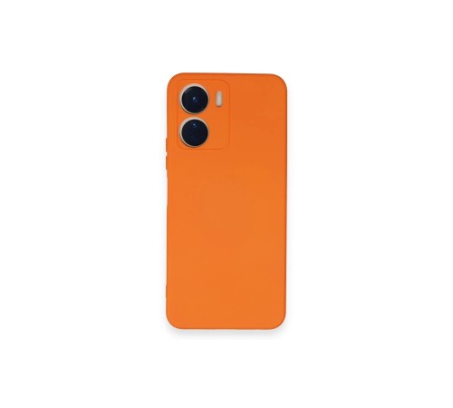 Vivo Y16 Kılıf Nano içi Kadife Silikon - Turuncu Vivo Y16 Kılıf Nano içi Kadife Silikon - Turuncu