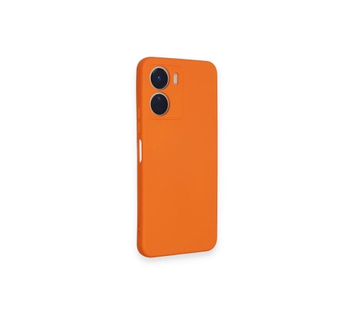 Vivo Y16 Kılıf Nano içi Kadife Silikon - Turuncu Vivo Y16 Kılıf Nano içi Kadife Silikon - Turuncu