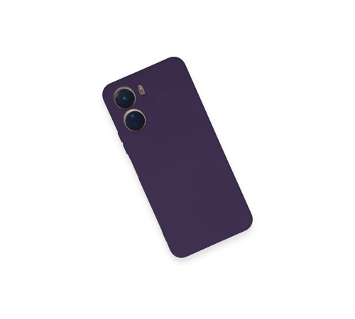 Vivo Y16 Kılıf Nano içi Kadife Silikon - Mor Vivo Y16 Kılıf Nano içi Kadife Silikon - Mor