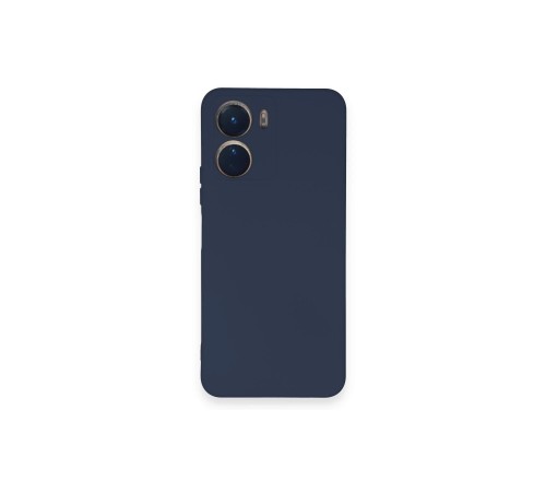 Vivo Y16 Kılıf Nano içi Kadife Silikon - Lacivert Vivo Y16 Kılıf Nano içi Kadife Silikon - Lacivert