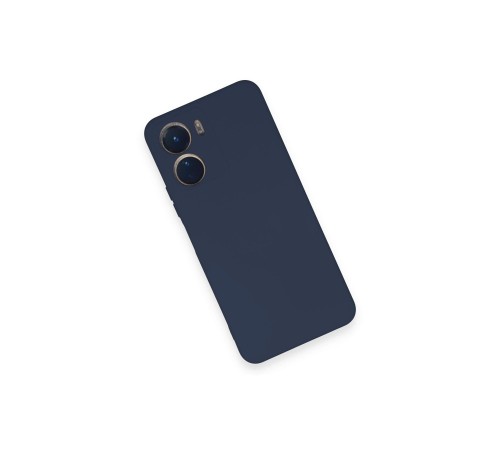 Vivo Y16 Kılıf Nano içi Kadife Silikon - Lacivert Vivo Y16 Kılıf Nano içi Kadife Silikon - Lacivert
