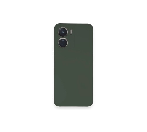 Vivo Y16 Kılıf Nano içi Kadife Silikon - Koyu Yeşil Vivo Y16 Kılıf Nano içi Kadife Silikon - Koyu Yeşil
