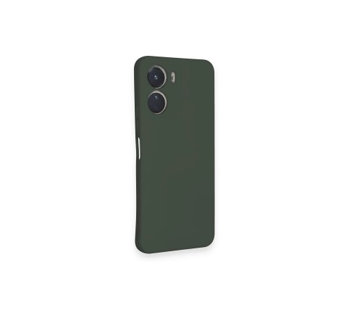 Vivo Y16 Kılıf Nano içi Kadife Silikon - Koyu Yeşil Vivo Y16 Kılıf Nano içi Kadife Silikon - Koyu Yeşil