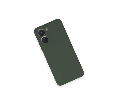 Vivo Y16 Kılıf Nano içi Kadife Silikon - Koyu Yeşil Vivo Y16 Kılıf Nano içi Kadife Silikon - Koyu Yeşil