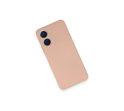 Vivo Y16 Kılıf Nano içi Kadife Silikon - Pudra Vivo Y16 Kılıf Nano içi Kadife Silikon - Pudra
