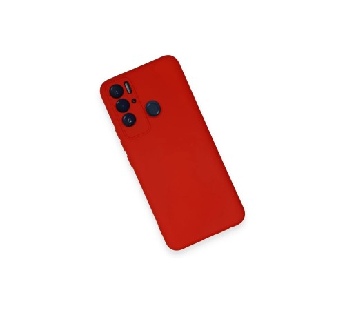 Tecno Pova Neo Kılıf Nano içi Kadife Silikon - Kırmızı