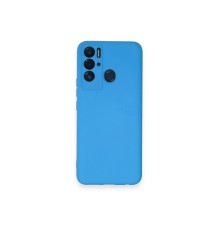 Tecno Pova Neo Kılıf Nano içi Kadife Silikon - Mavi