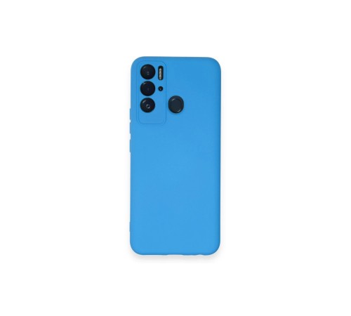 Tecno Pova Neo Kılıf Nano içi Kadife Silikon - Mavi Tecno Pova Neo Kılıf Nano içi Kadife Silikon - Mavi