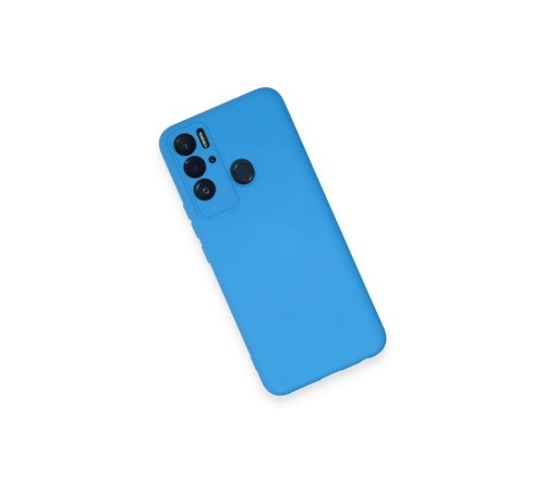 Tecno Pova Neo Kılıf Nano içi Kadife Silikon - Mavi Tecno Pova Neo Kılıf Nano içi Kadife Silikon - Mavi