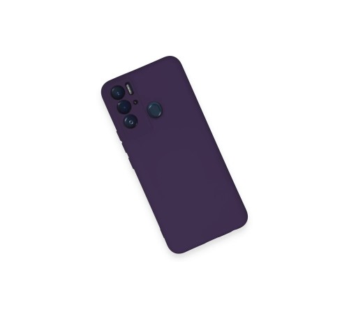 Tecno Pova Neo Kılıf Nano içi Kadife Silikon - Mor Tecno Pova Neo Kılıf Nano içi Kadife Silikon - Mor
