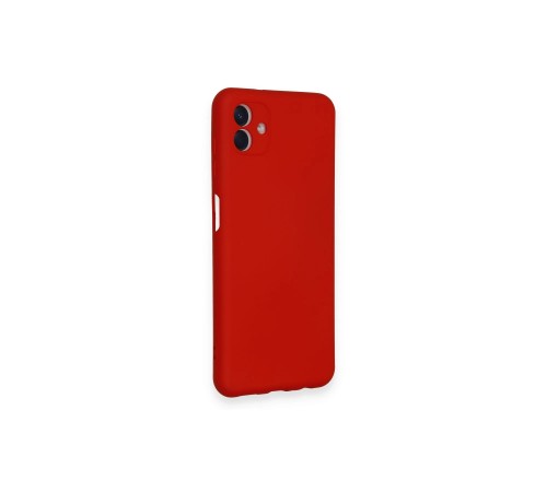 Samsung Galaxy A04 Kılıf Nano içi Kadife Silikon - Kırmızı Samsung Galaxy A04 Kılıf Nano içi Kadife Silikon - Kırmızı