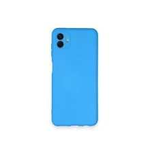 Samsung Galaxy A04 Kılıf Nano içi Kadife Silikon - Mavi