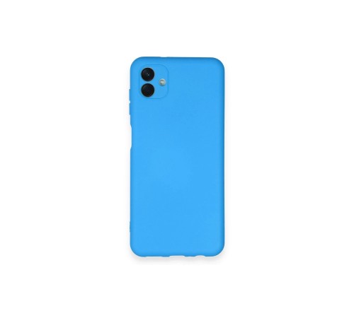 Samsung Galaxy A04 Kılıf Nano içi Kadife Silikon - Mavi Samsung Galaxy A04 Kılıf Nano içi Kadife Silikon - Mavi