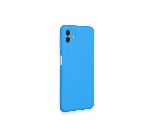 Samsung Galaxy A04 Kılıf Nano içi Kadife Silikon - Mavi Samsung Galaxy A04 Kılıf Nano içi Kadife Silikon - Mavi