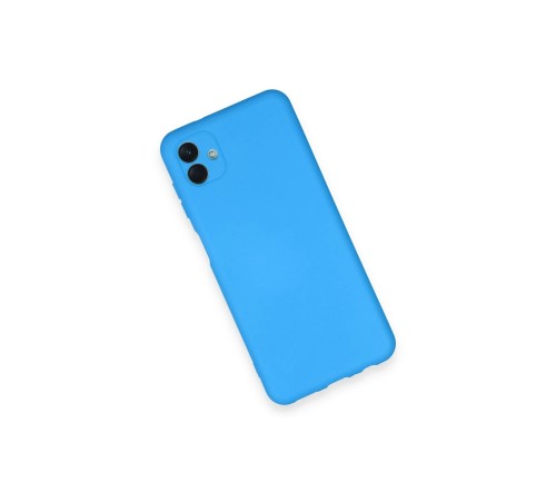Samsung Galaxy A04 Kılıf Nano içi Kadife Silikon - Mavi Samsung Galaxy A04 Kılıf Nano içi Kadife Silikon - Mavi