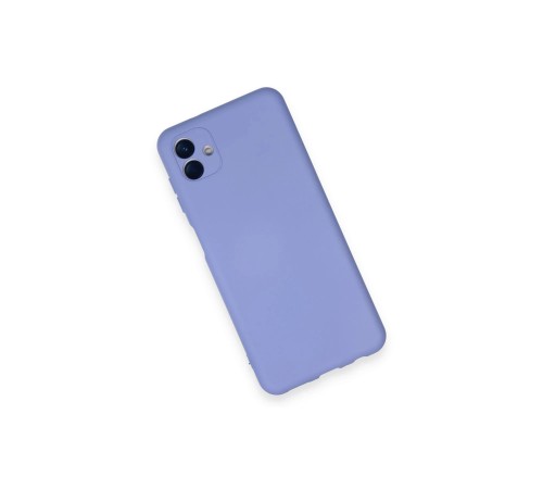 Samsung Galaxy A04 Kılıf Nano içi Kadife Silikon - Lila Samsung Galaxy A04 Kılıf Nano içi Kadife Silikon - Lila