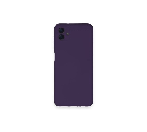 Samsung Galaxy A04 Kılıf Nano içi Kadife Silikon - Mor Samsung Galaxy A04 Kılıf Nano içi Kadife Silikon - Mor