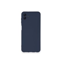 Samsung Galaxy A04 Kılıf Nano içi Kadife Silikon - Lacivert