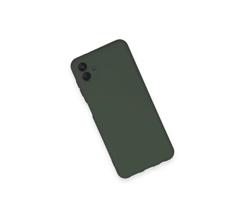 Samsung Galaxy A04 Kılıf Nano içi Kadife Silikon - Koyu Yeşil Samsung Galaxy A04 Kılıf Nano içi Kadife Silikon - Koyu Yeşil