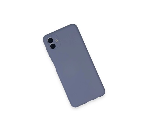 Samsung Galaxy A04 Kılıf Nano içi Kadife Silikon - Gri