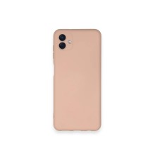 Samsung Galaxy A04 Kılıf Nano içi Kadife Silikon - Pudra