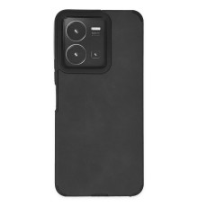 Vivo Y35 Kılıf Loop Deri Silikon - Siyah