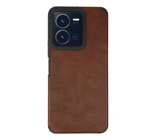 Vivo Y35 Kılıf Loop Deri Silikon - Kahverengi Vivo Y35 Kılıf Loop Deri Silikon - Kahverengi