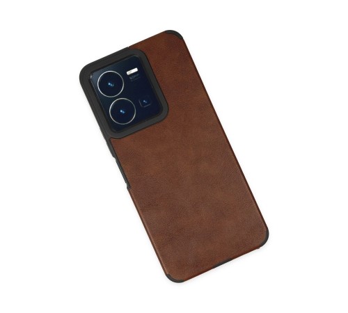 Vivo Y35 Kılıf Loop Deri Silikon - Kahverengi Vivo Y35 Kılıf Loop Deri Silikon - Kahverengi