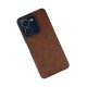 Vivo Y35 Kılıf Loop Deri Silikon - Kahverengi