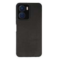 Vivo Y16 Kılıf Loop Deri Silikon - Siyah