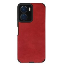 Vivo Y16 Kılıf Loop Deri Silikon - Kırmızı