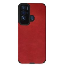 Tecno Pova Neo Kılıf Loop Deri Silikon - Kırmızı