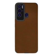 Tecno Pova Neo Kılıf Loop Deri Silikon - Kahverengi